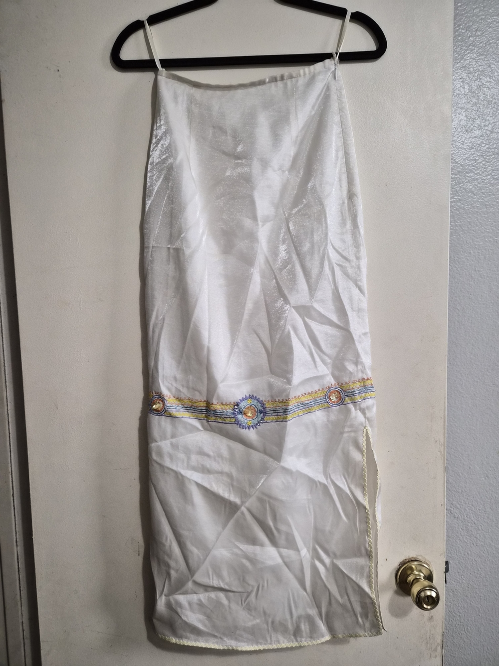Embroidered Maxi Skirt